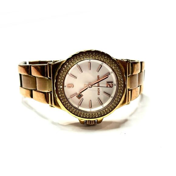 MICHAEL KORS Women's Rose Gold Glitz Ladies Watch MK5921 - Picture 1 of 4